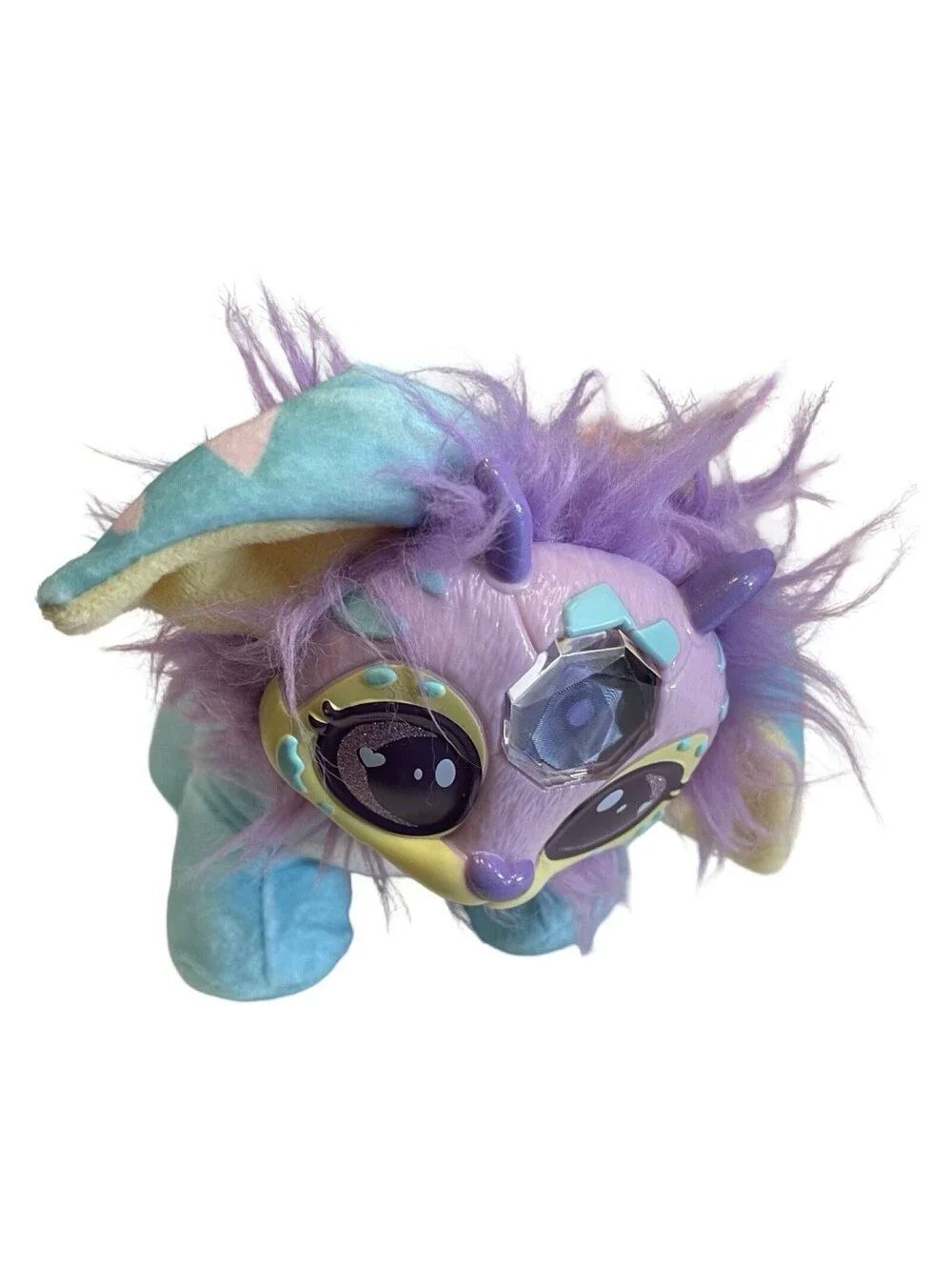 Magic Mixies Magical Earth Gem Surprise Plush Animal Moose Purple Blue Cute 8